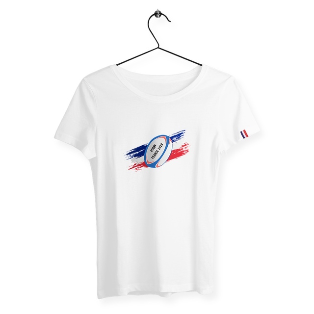 Image back T-shirt femme rugby 2023 France édition