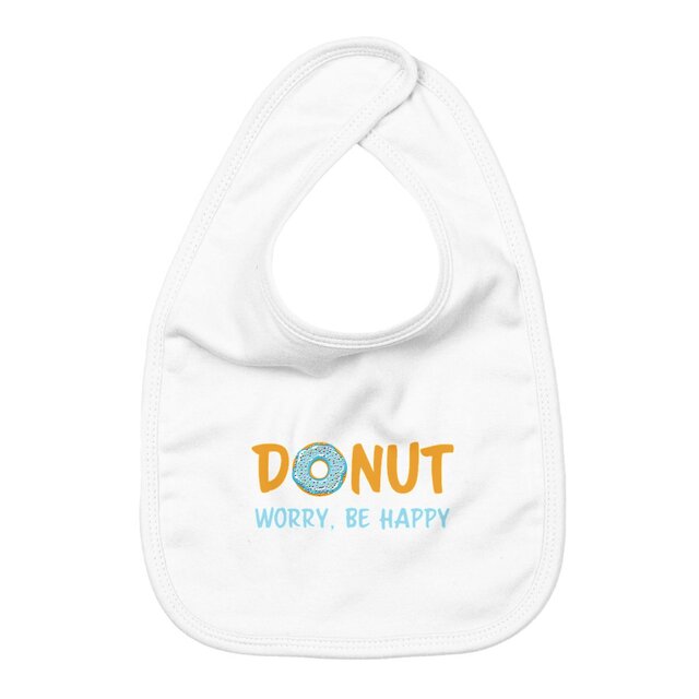 Image back Bavoir donut worry be happy