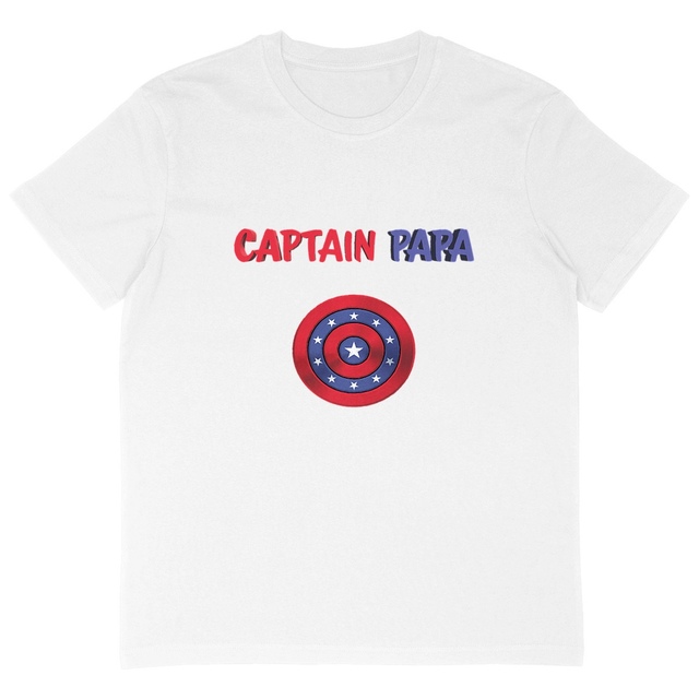 Image back T-shirt homme oversize captain papa