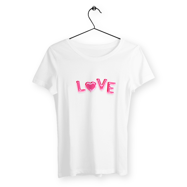 Image back T-shirt femme love