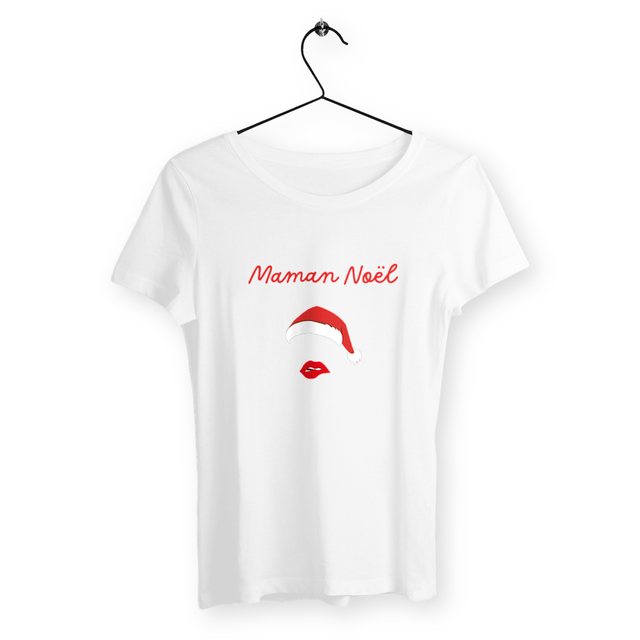 Image back T-shirt femme maman Noël