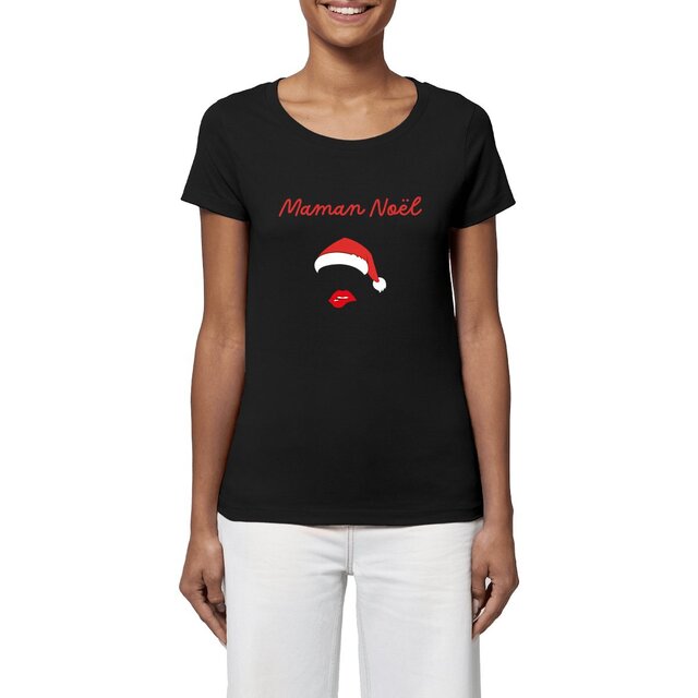 Image front T-shirt femme maman Noël