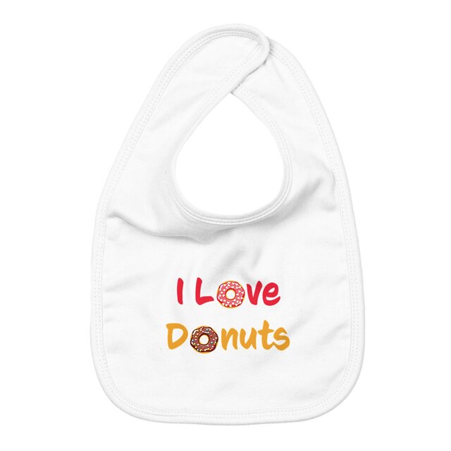 Image back Bavoir I love donuts