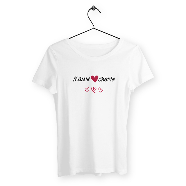 Image back T-shirt femme mamie chérie