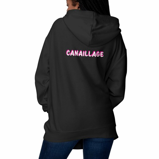Image front Sweat unisexe Canaillage rose