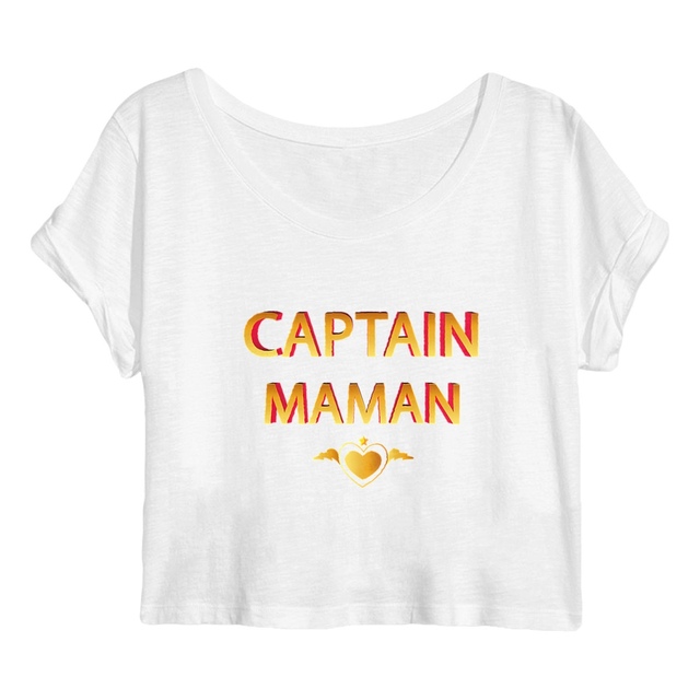 Image back Crop top captain maman