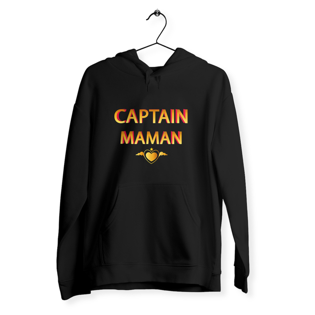 Image back Sweat captain maman