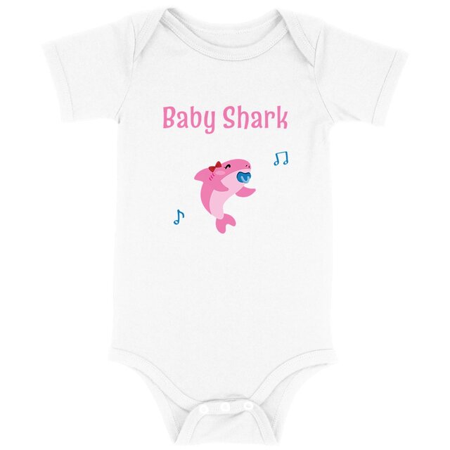 Image back Body baby shark rose
