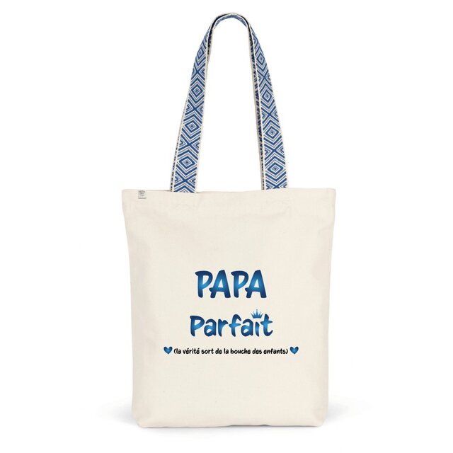 Image back Sac coton ethnique papa parfait