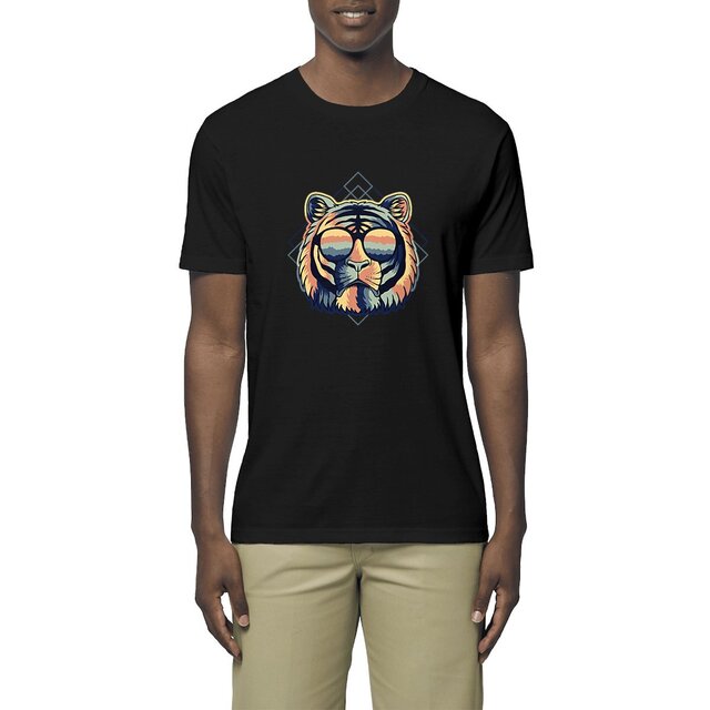 Image front T-shirt homme tigre miami