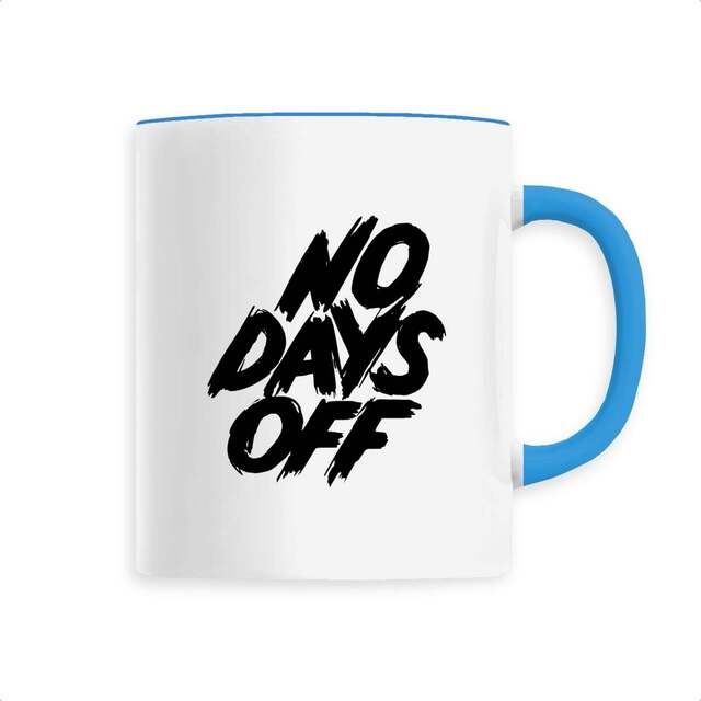 Image back Mug céramique No days off