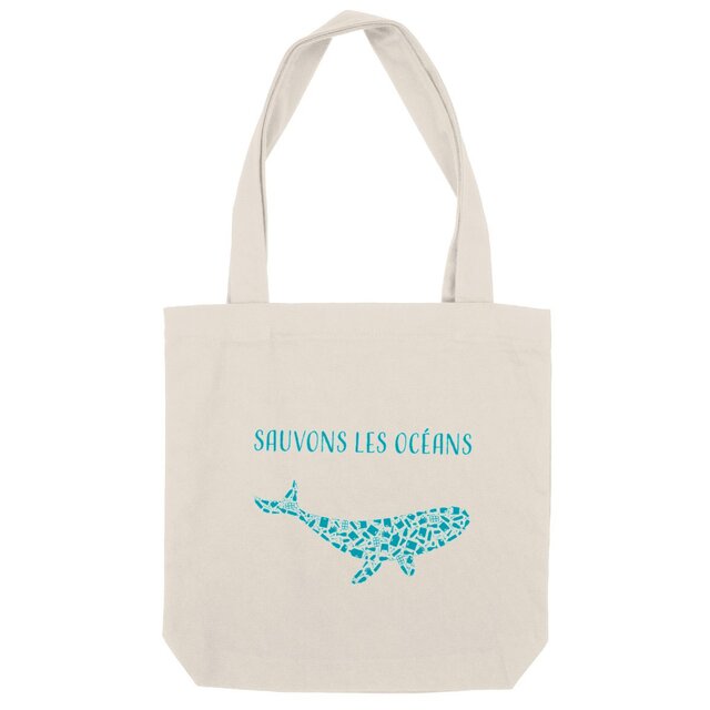 Image back Sac coton sauvons les océans baleine