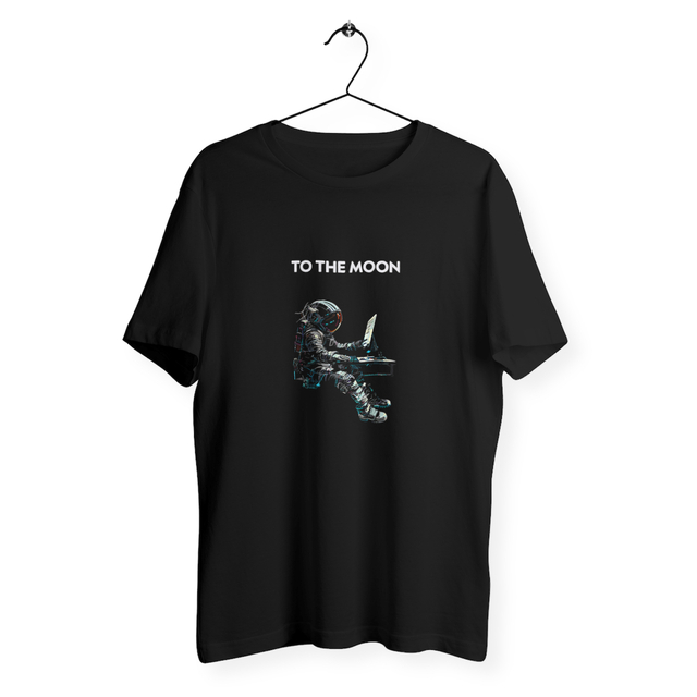 Image back T-shirt homme to the moon