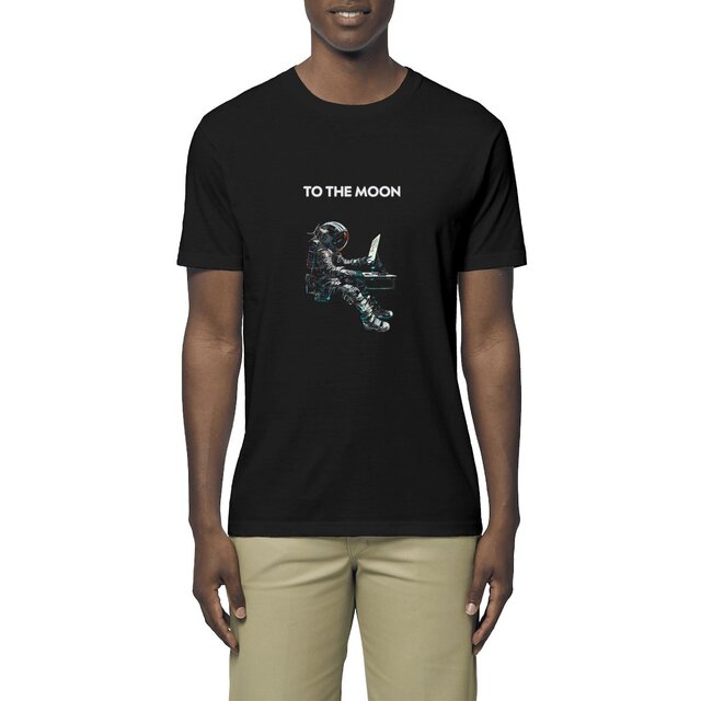 Image front T-shirt homme to the moon