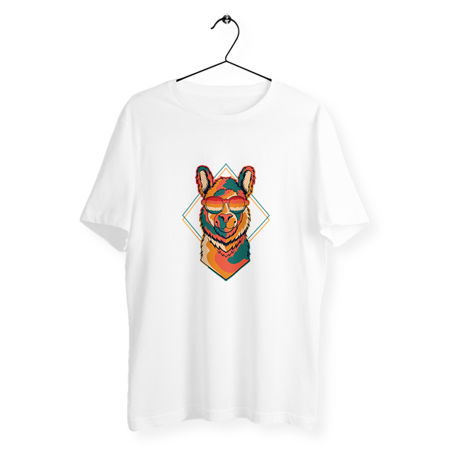 Image back T-shirt homme lama miami