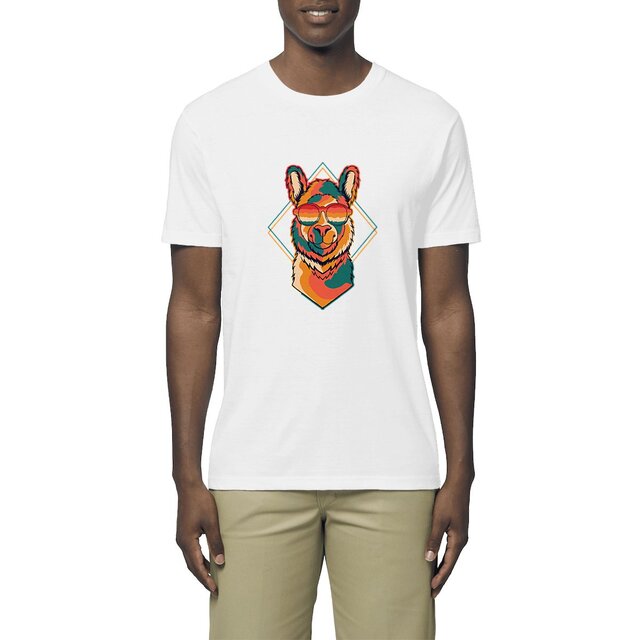 Image front T-shirt homme lama miami