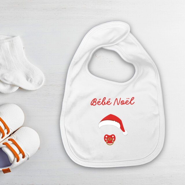Image front Bavoir bébé Noël