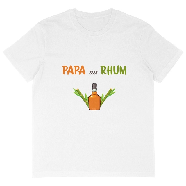 Image back T-shirt homme oversize papa au rhum