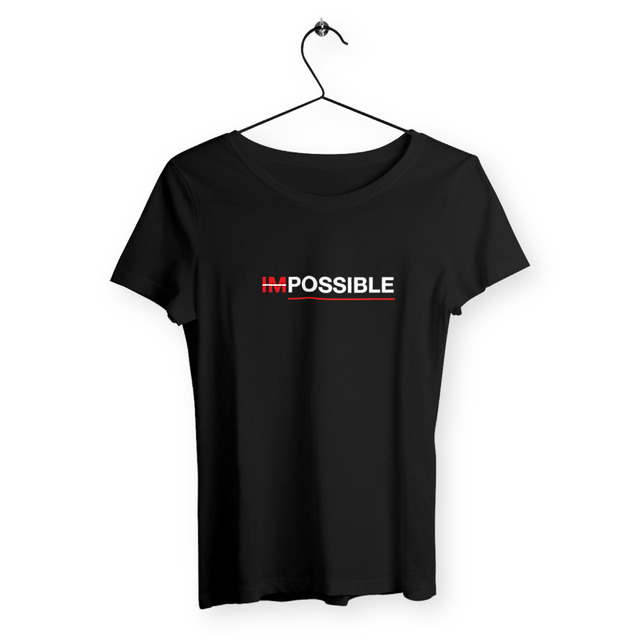 Image back T-shirt femme "possible"