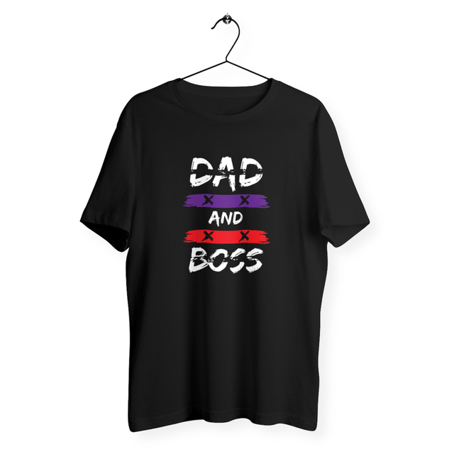 Image back T-shirt homme homme Dad and boss