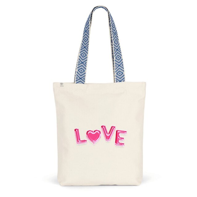Image back Sac coton ethnique love