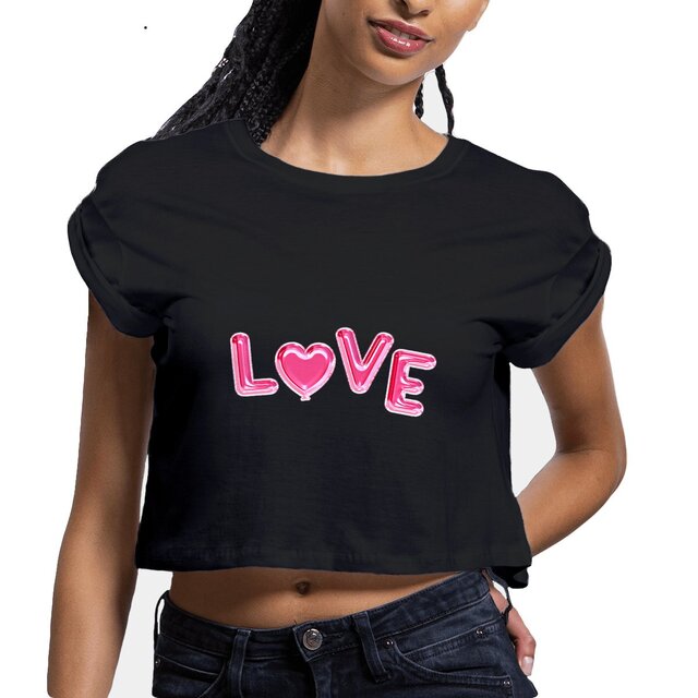 Image front Crop top love