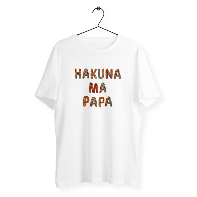 Image back T-shirt homme hakuna ma papa