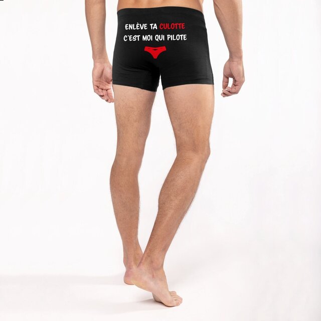Image front Boxer homme c'est moi qui pilote
