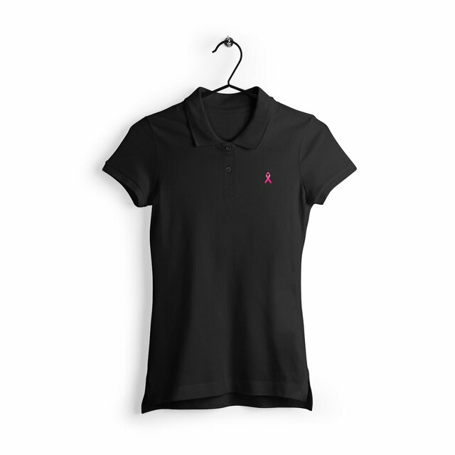 Image back Polo femme canaillage rose