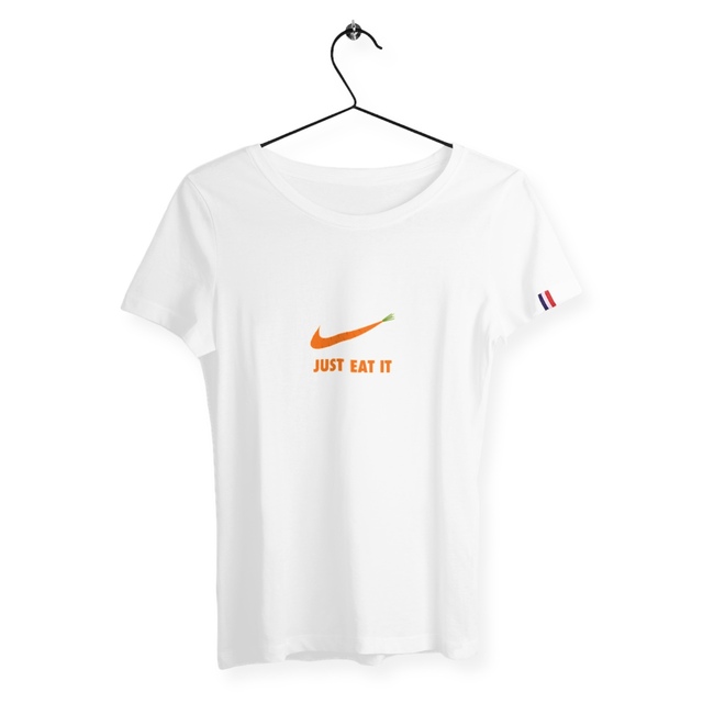Image back T-shirt femme just eat it France édition