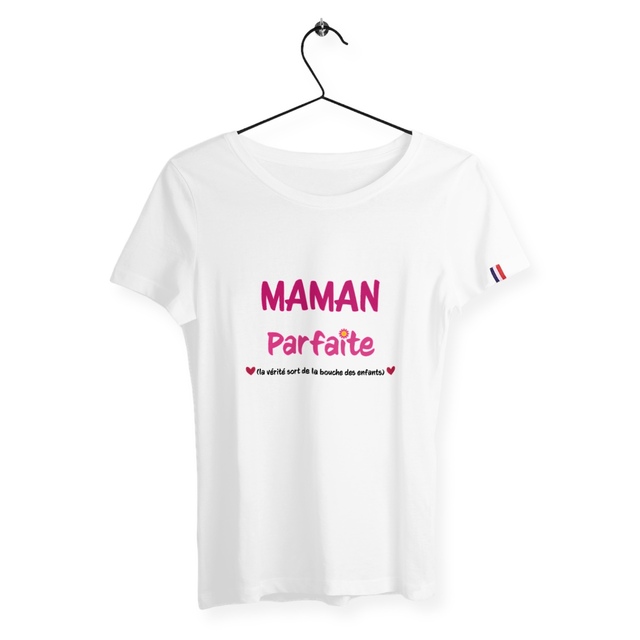 Image back T-shirt femme maman parfaite France édition