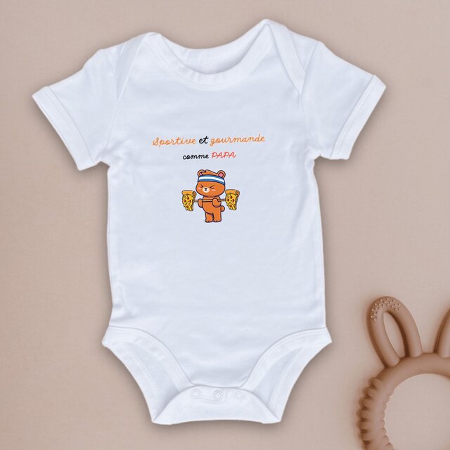 Image front Body sportive et gourmande comme papa