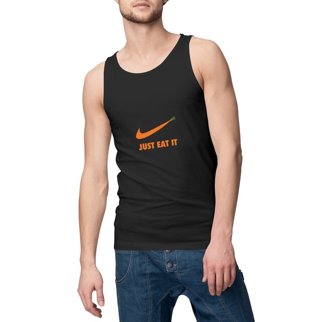 Image front Débardeur homme just eat it