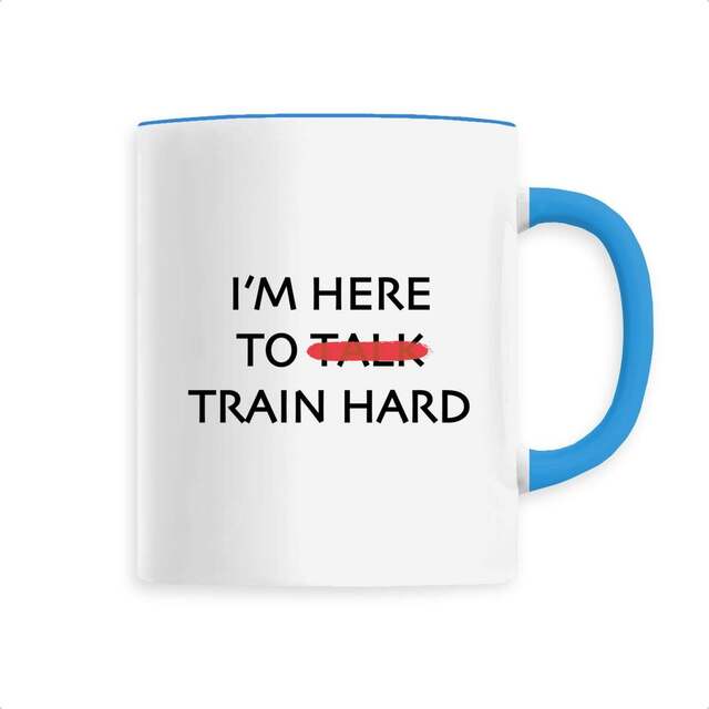 Image back Mug céramique I'm here to train hard