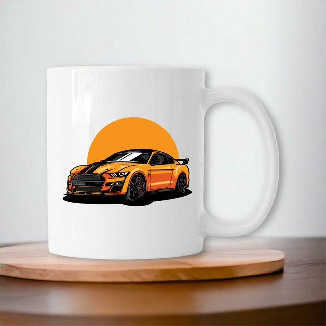 Image front Mug céramique muscle car