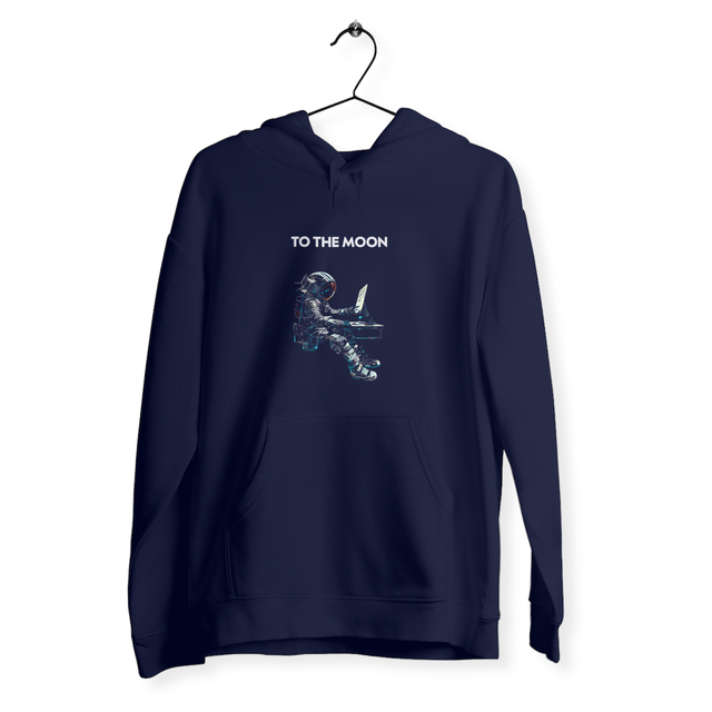 Image back Sweat unisexe to the moon