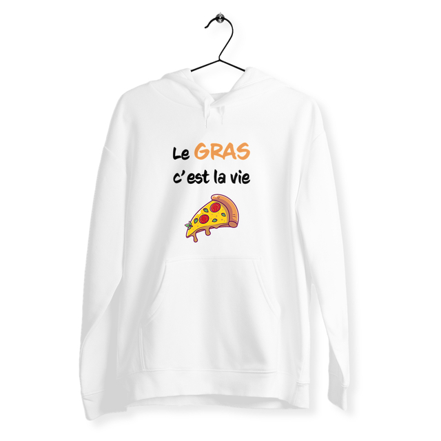 Image front Sweat unisexe le gras c'est la vie