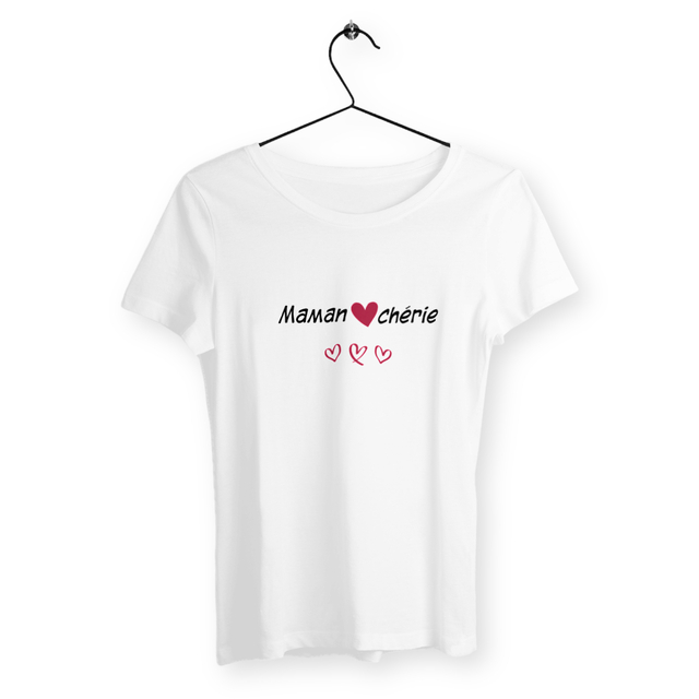 Image back T-shirt femme femme maman chérie