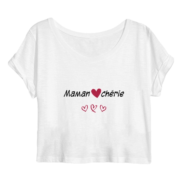 Image back Crop top maman chérie