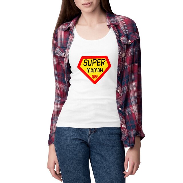 Image front Débardeur femme super maman