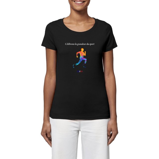 Image front T-shirt femme athlétisme handisport