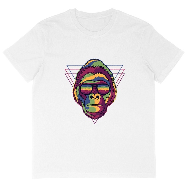 Image back T-shirt oversize gorille miami