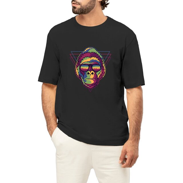 Image front T-shirt oversize gorille miami