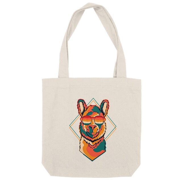 Image back Sac coton lama miami