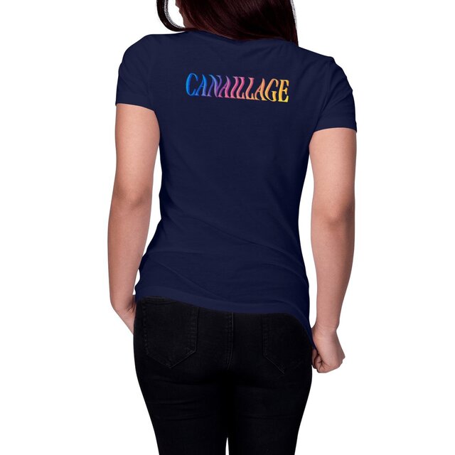 Image front T-shirt femme canaillage color