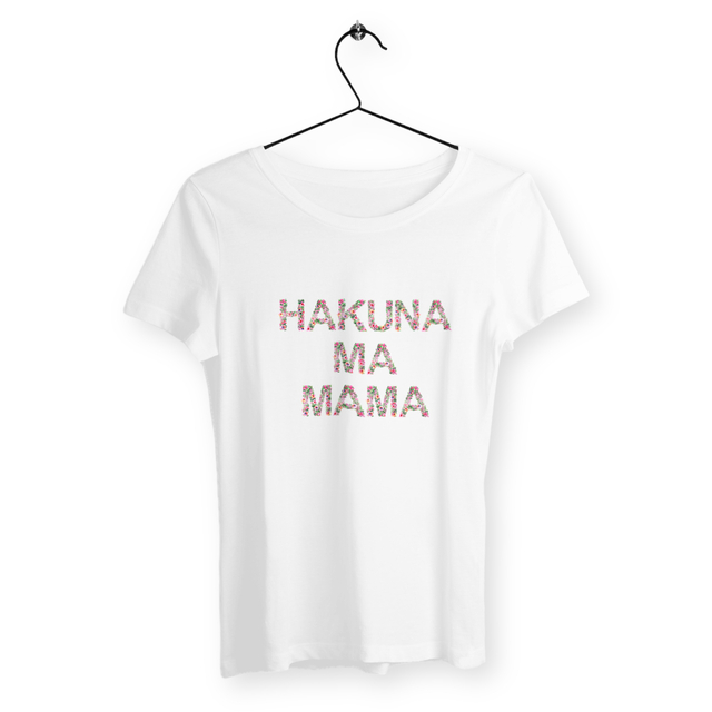 Image back T-shirt femme hakuna ma mama