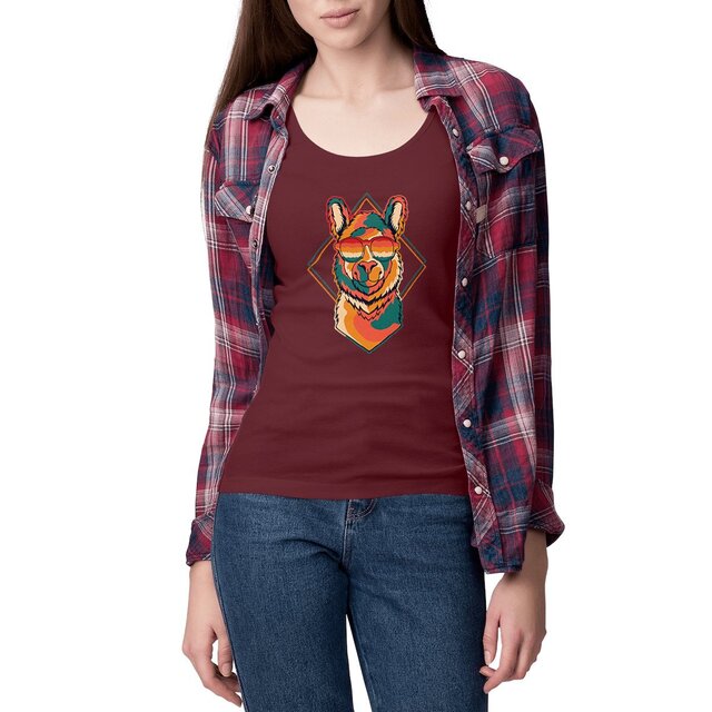 Image front Débardeur femme lama miami
