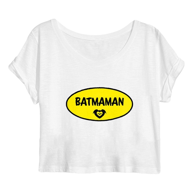 Image back Crop top batmaman