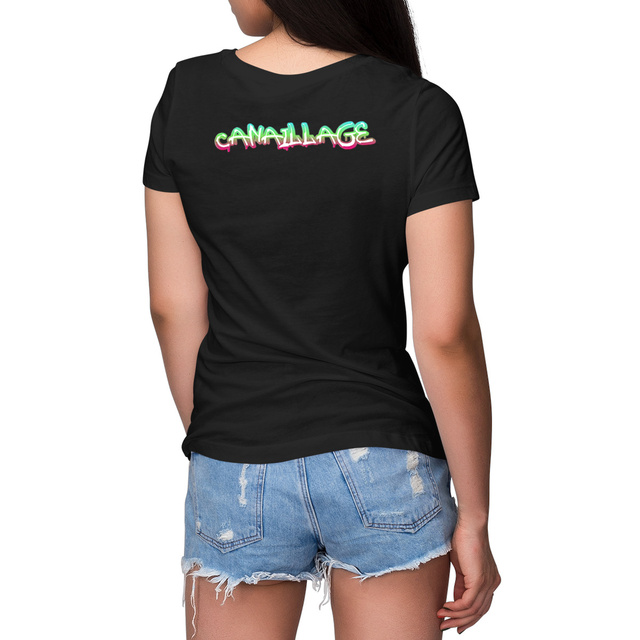 Image front T-shirt femme Canaillage graffiti