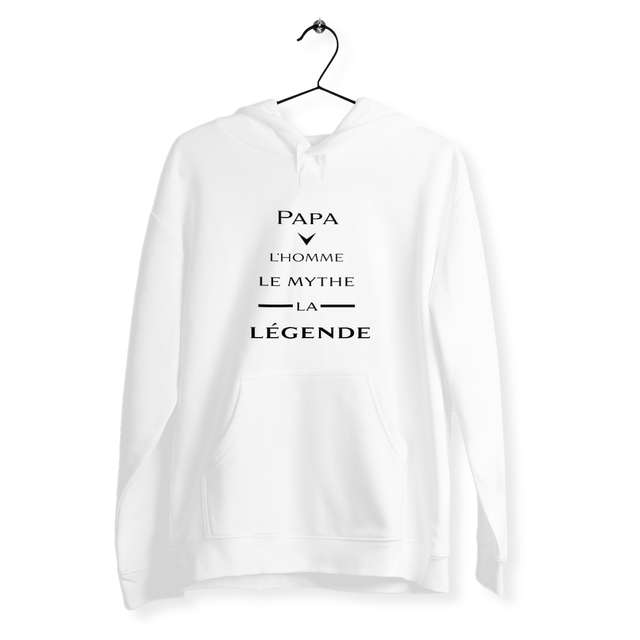 Image back Sweat homme papa la légende black